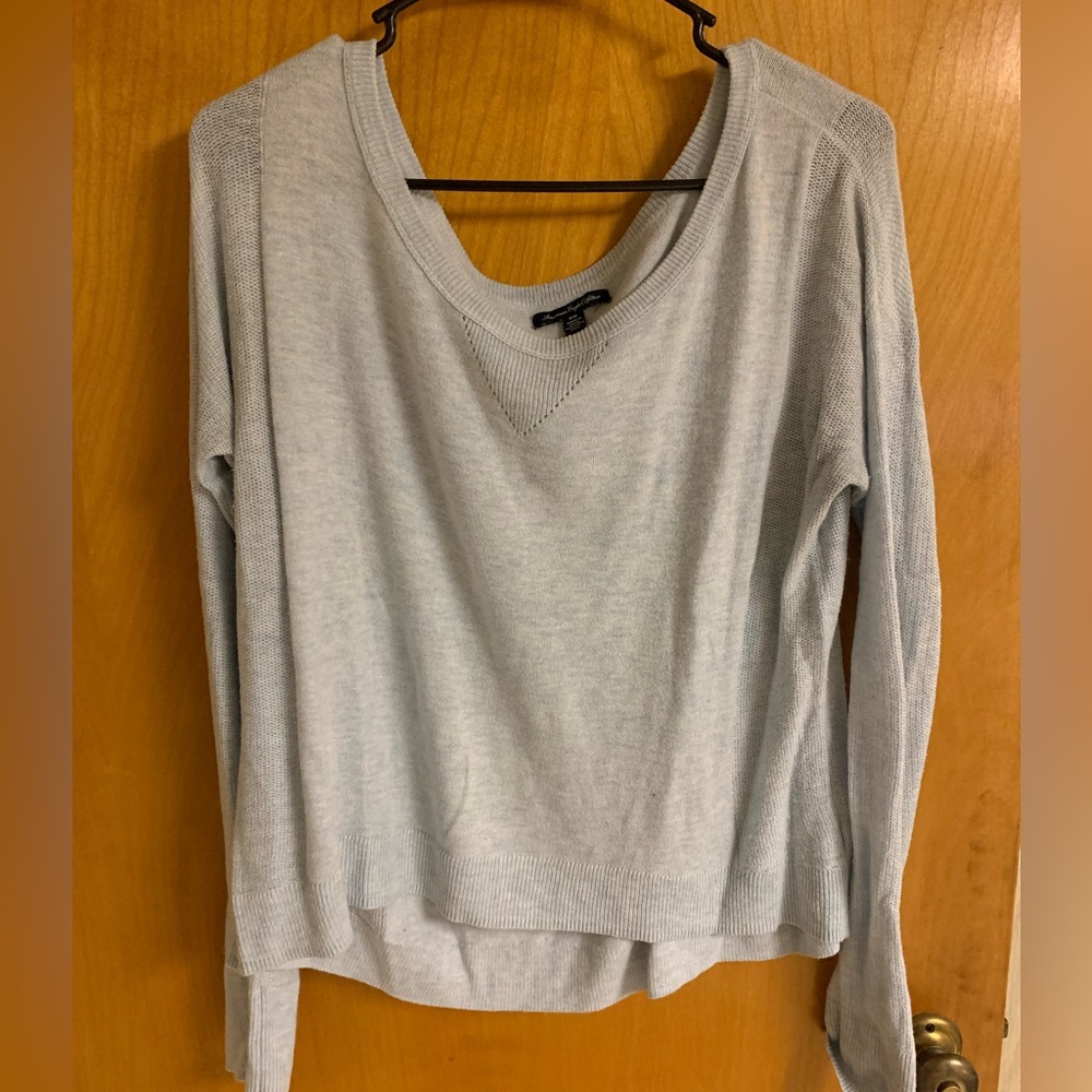american eagle multi texture sweater